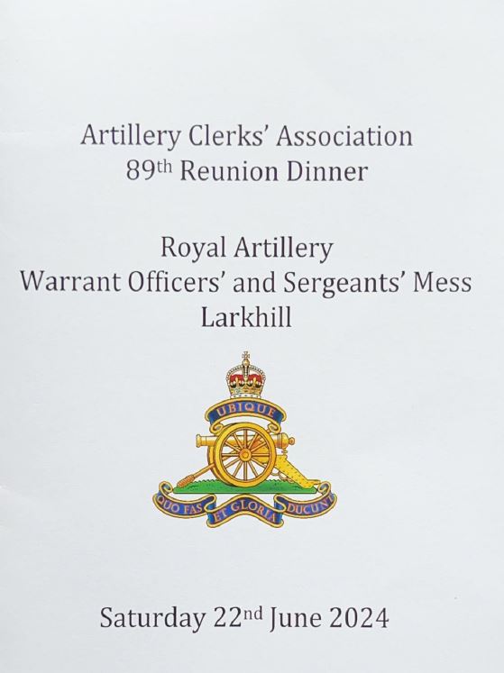89th AC Reunion Dinner Programme - June 2024